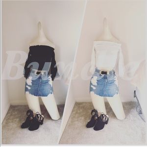 Two Hollister Cold Shoulder Tops